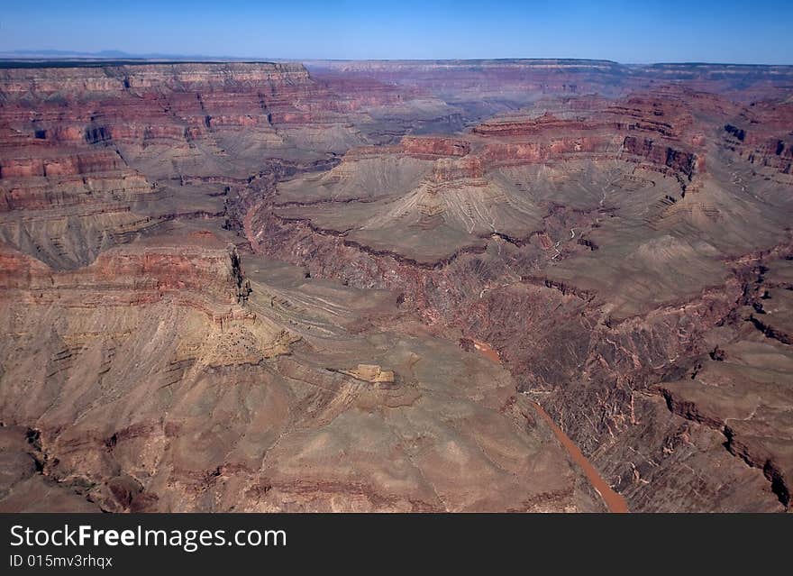 Grand Canyon From Helicopter