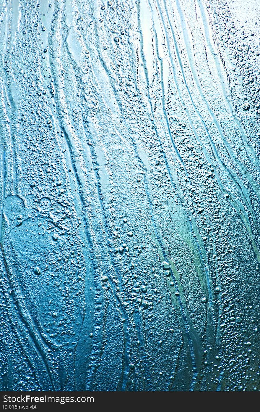 Abstract background. Liquid on glass