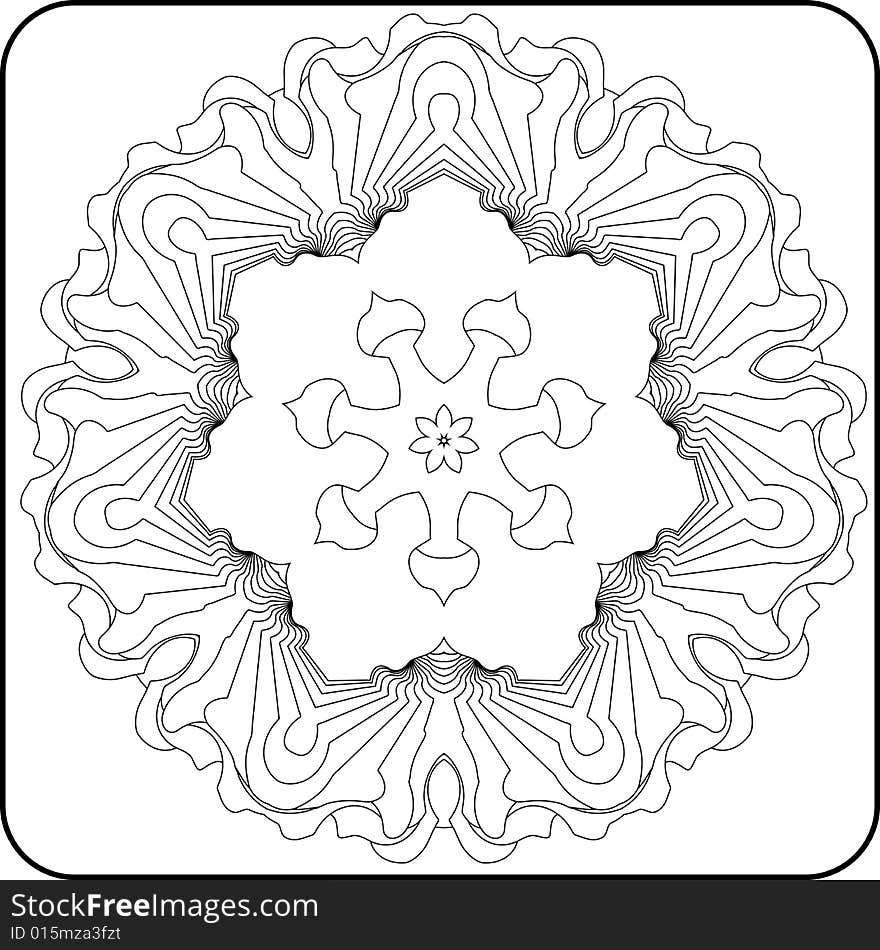 Symmetry curves pattern