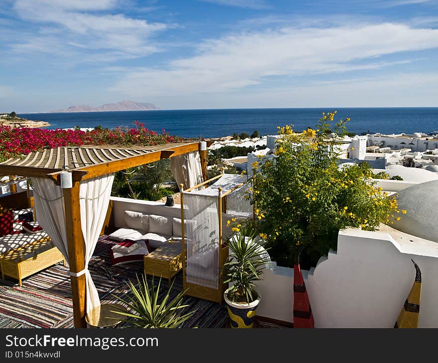 Lounge area in Egyptian resort