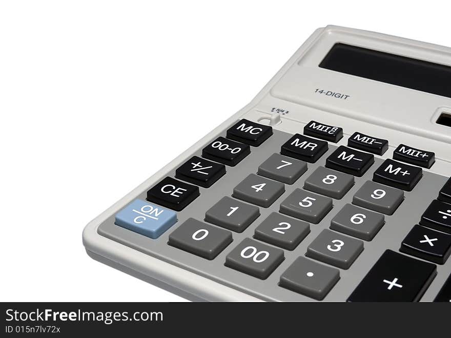 Calculator Isolated With Clipping Path