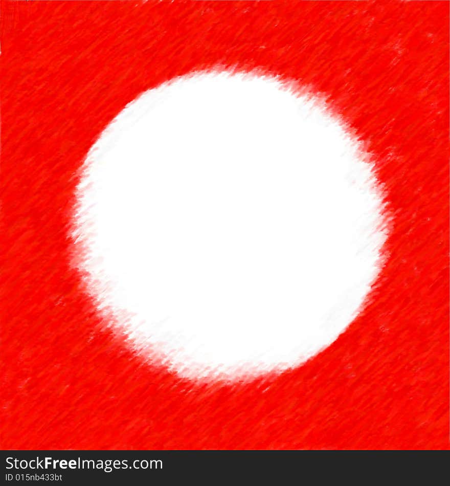 Red round shapes frame sketch illustration. Red round shapes frame sketch illustration