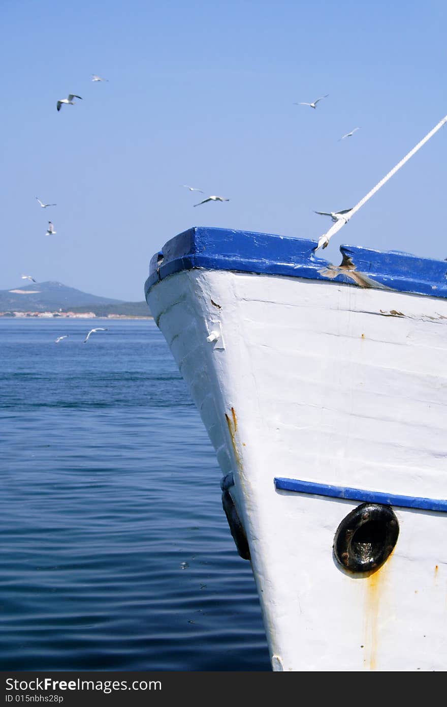 Prow of a fishing boat