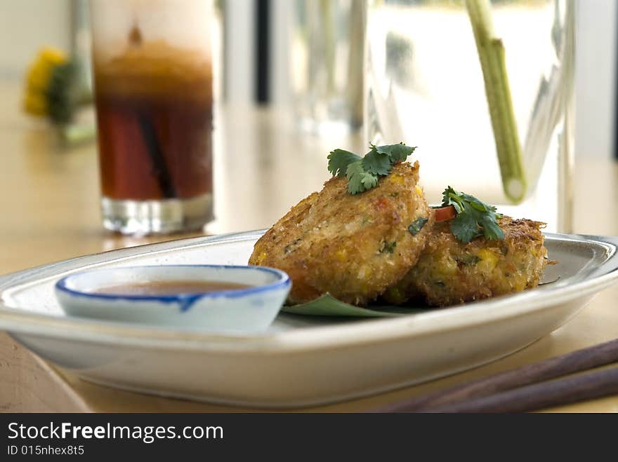 Asian fried vegetable cakes 3