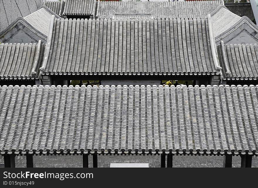 Roof of chinese traditional building