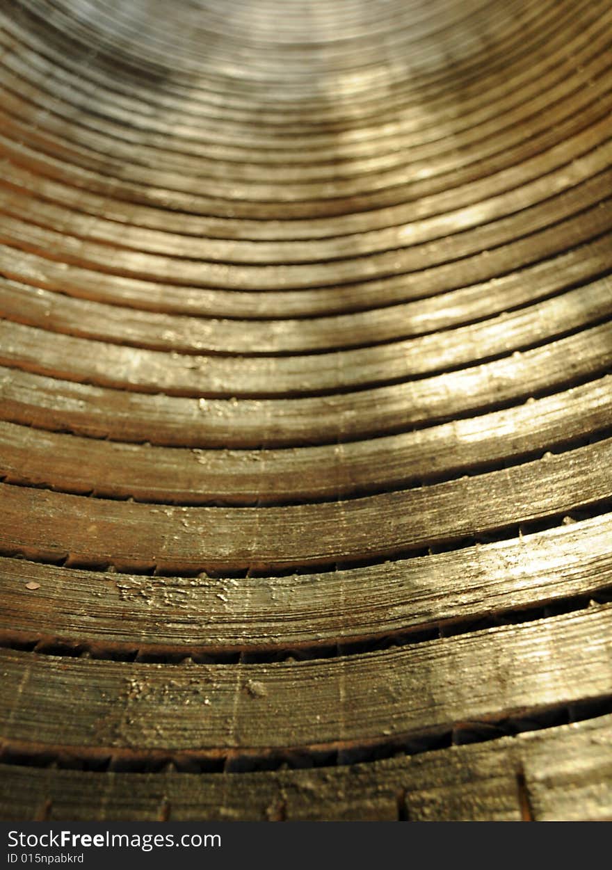 Rusty pattern as old electrical generator turbine