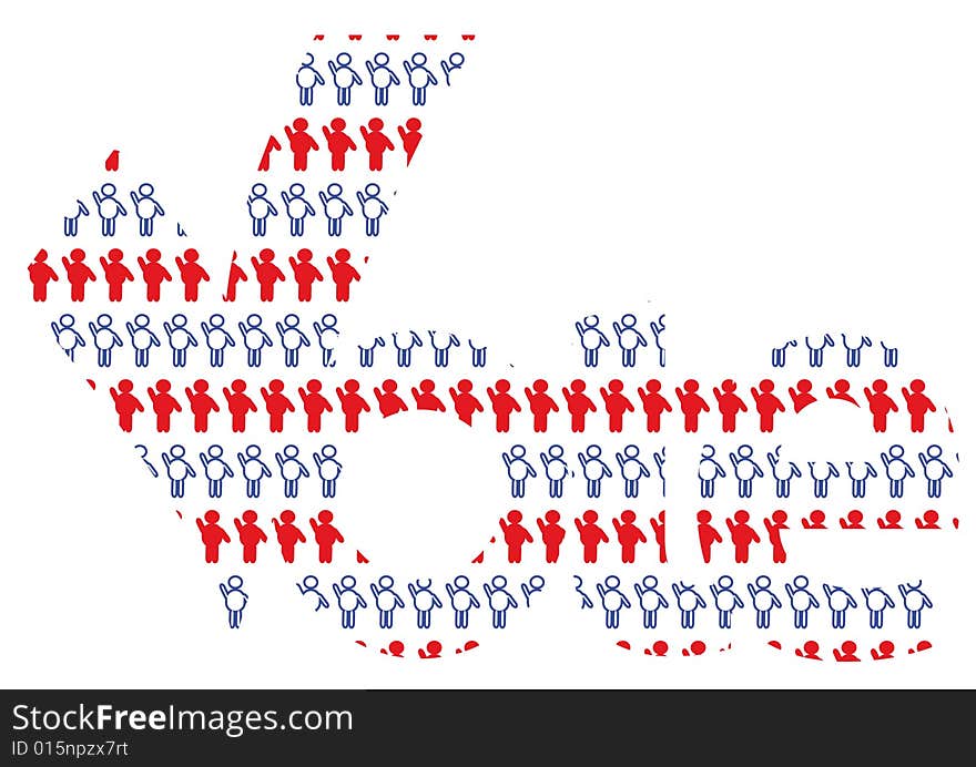 People vote. Presidential election 3.