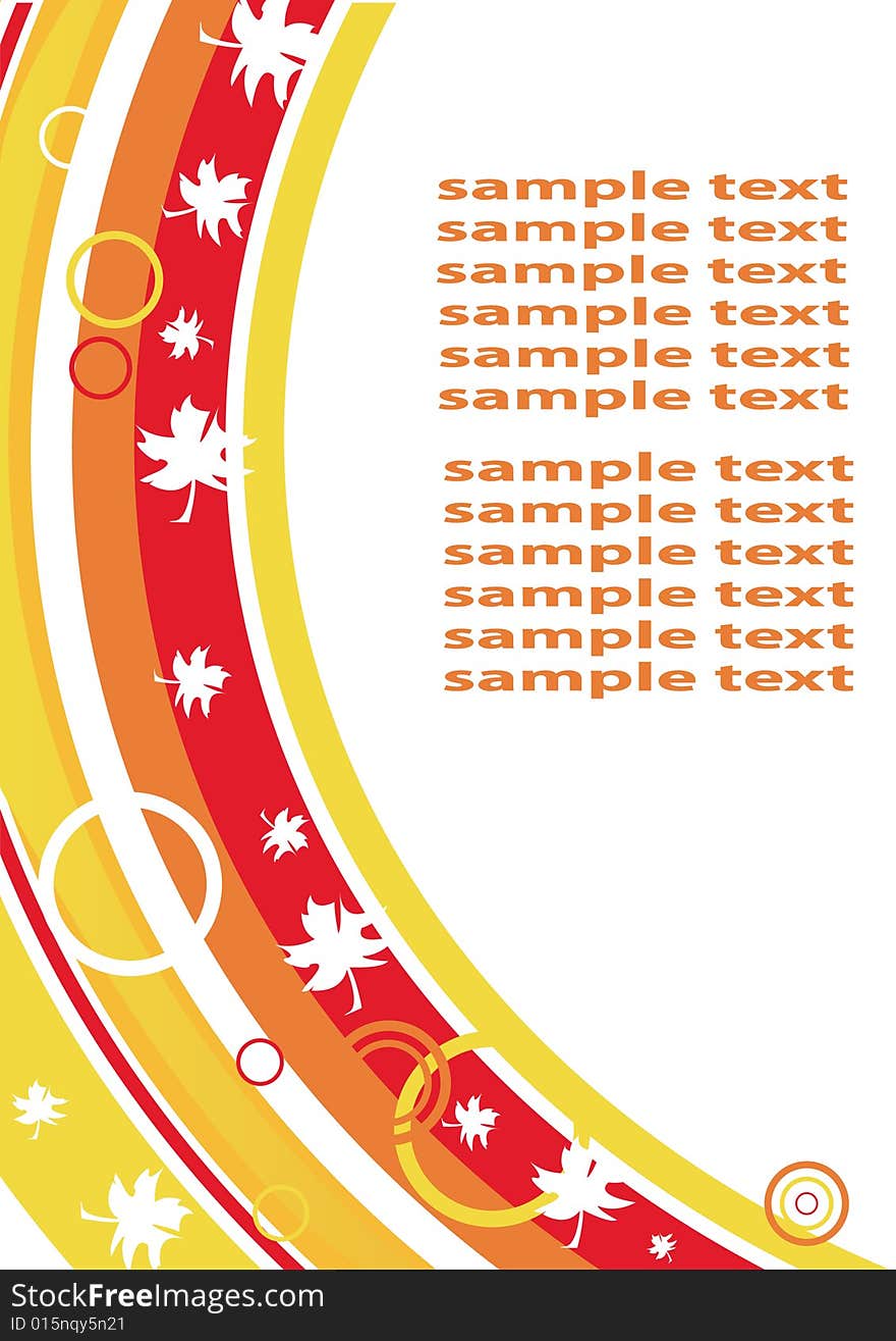 Autumnal blank with maple leaves. You can put in your text. Please see similar images in my gallery!