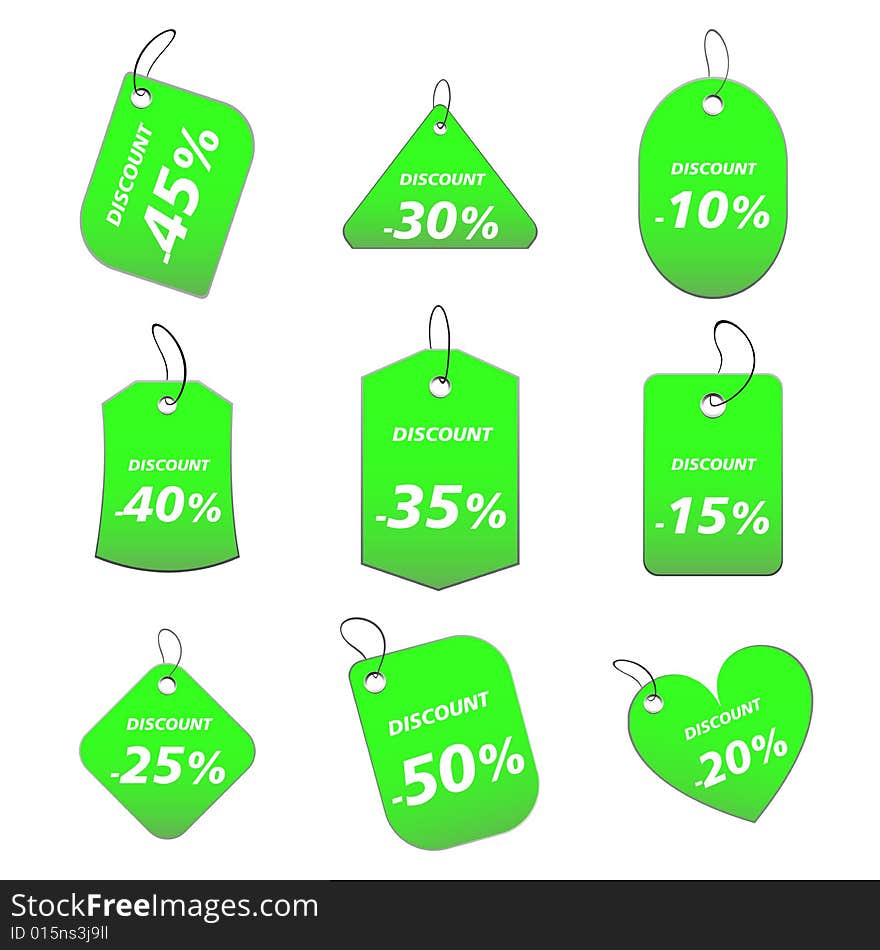 Green tags - discount