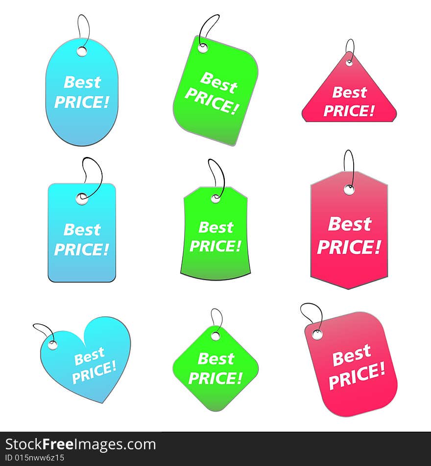 Colored Tags - Best Price 5