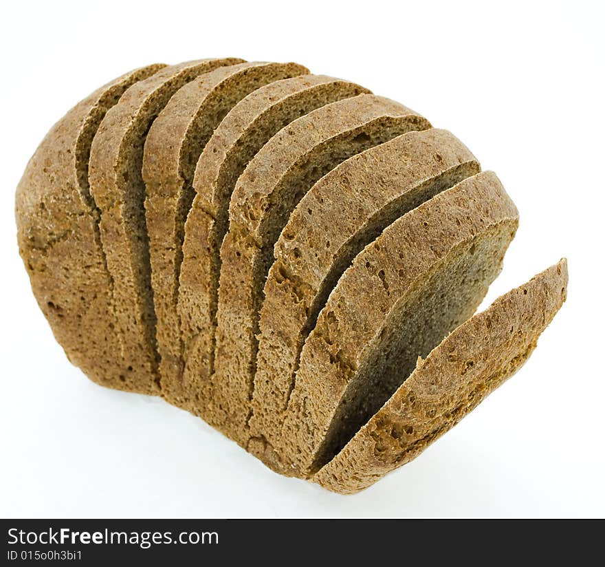 Bread isolated on white background