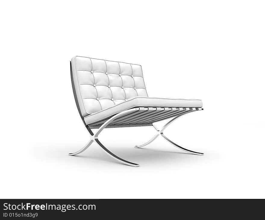 Stylish chair isolated on white