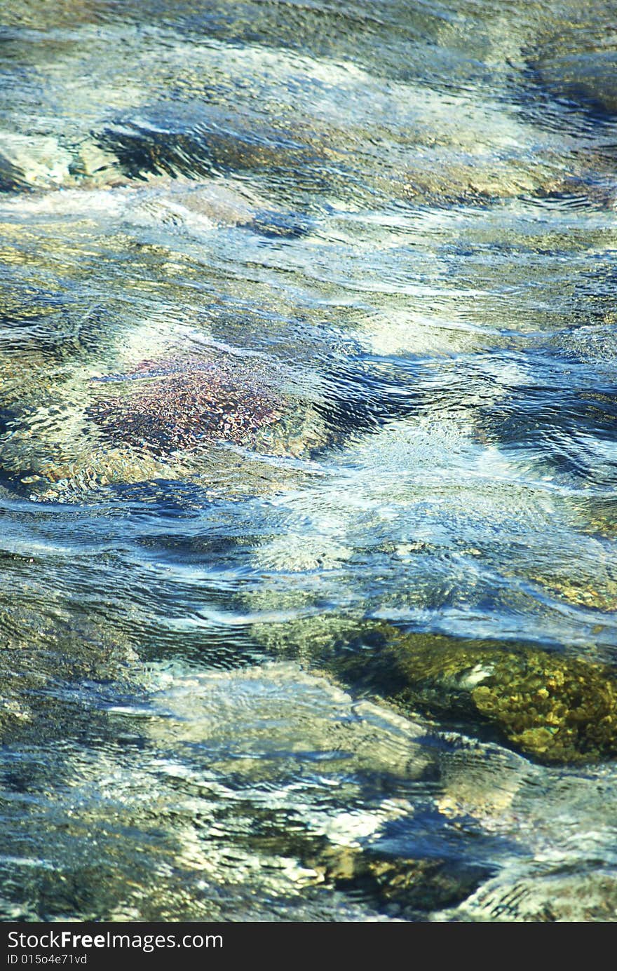 Water, the sea of blue and turquoise colors