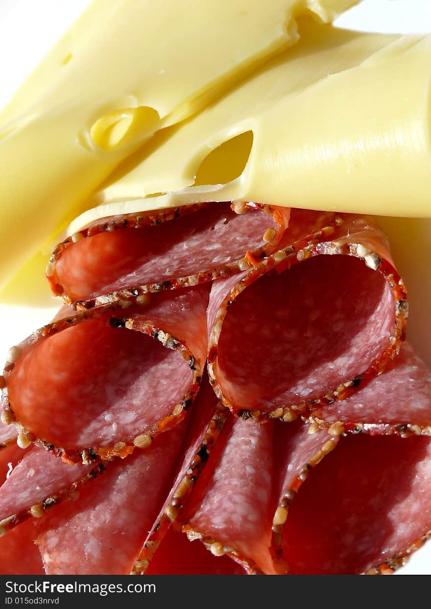 Salami and cheese