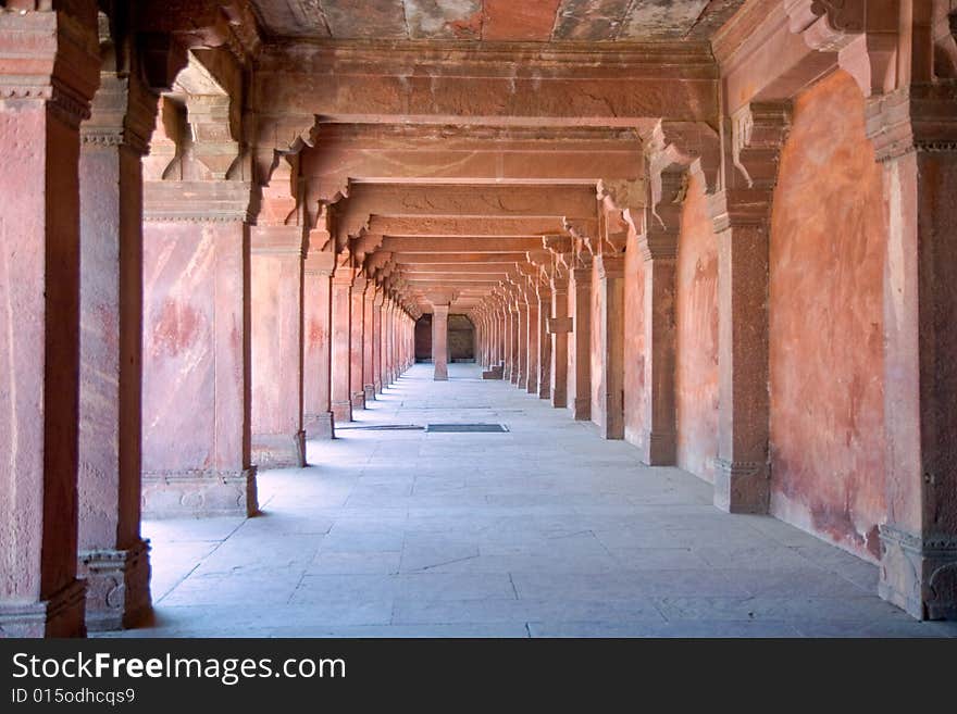 Passage of Agra Fort in India