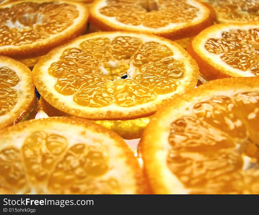 Background with sliced juicy oranges. Background with sliced juicy oranges