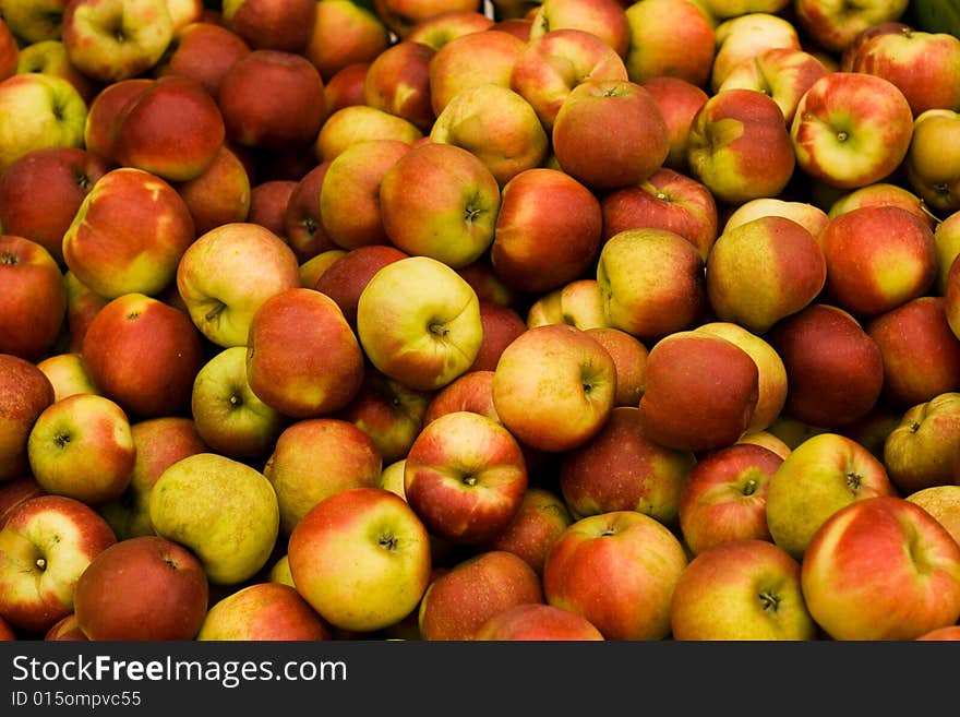 Many apples that have been harvested recently. Many apples that have been harvested recently.