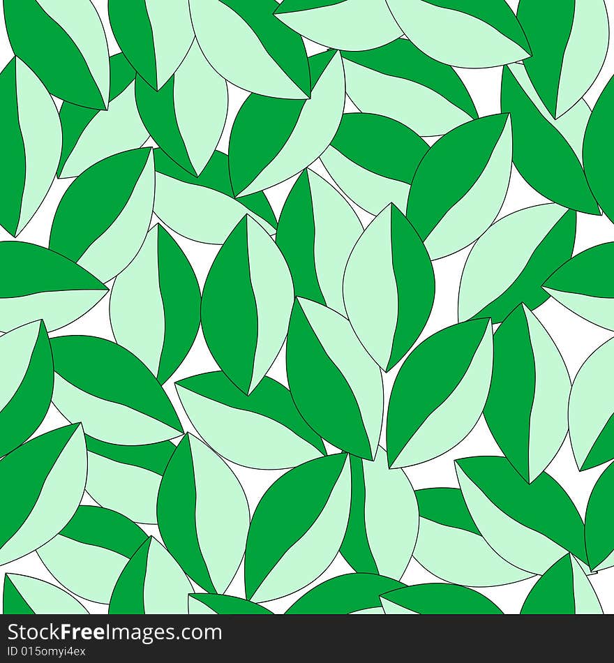 Seamless foliage pattern