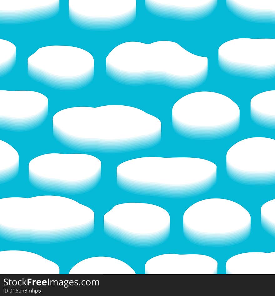 Ice on water. Seamless vector pattern. Ice on water. Seamless vector pattern