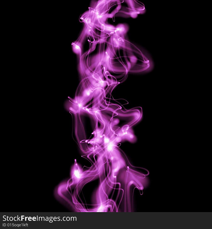 Violet foggy waves over black. Violet foggy waves over black