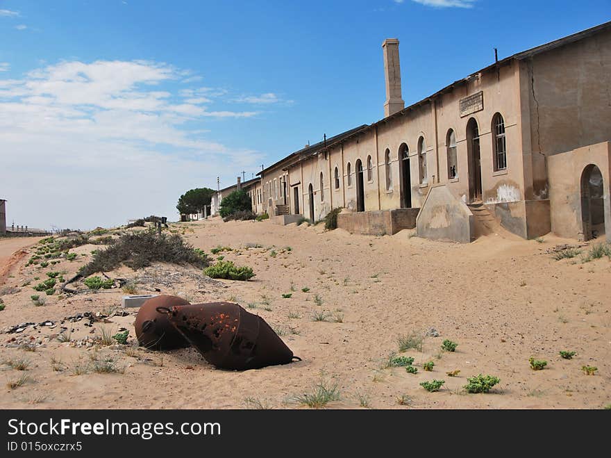 Kolmanskop - deserted town of German miners. Namibia. Kolmanskop - deserted town of German miners. Namibia.