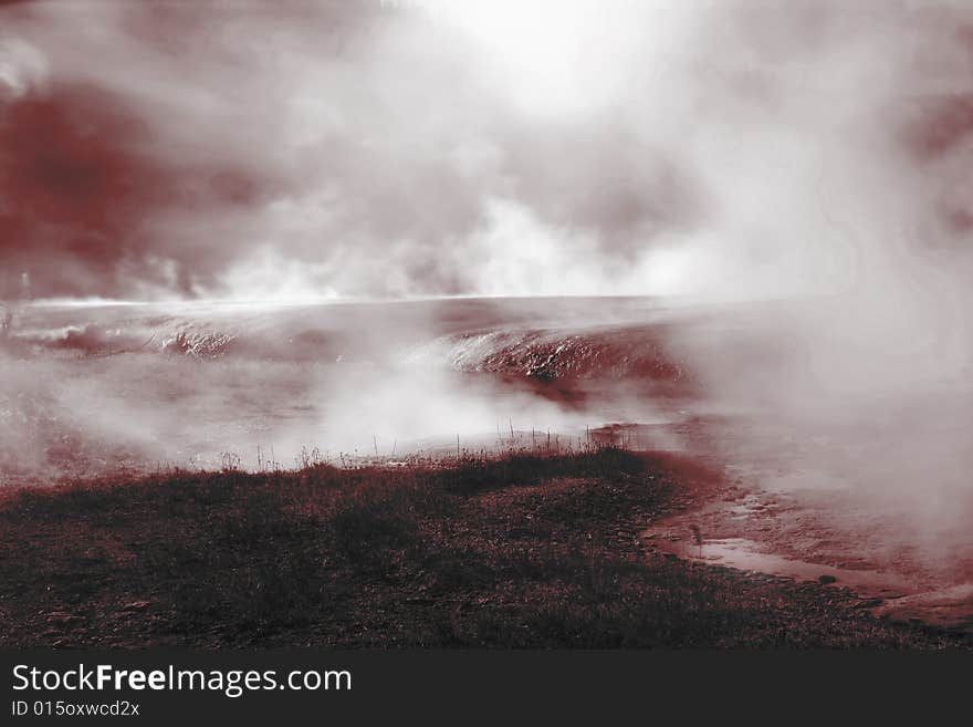 Yellowstone geyser