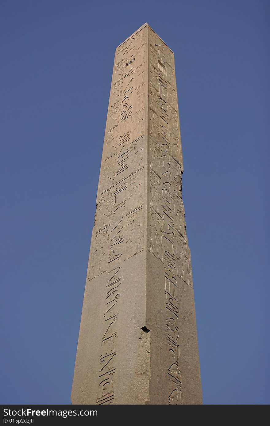 Details, obelisk in karnak temple, egypt, africa