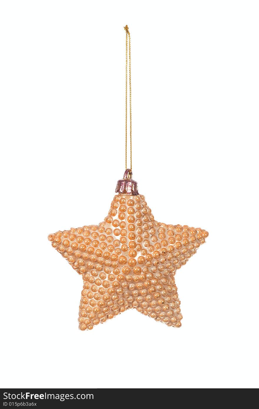 Christmas Decoration, photo on the white background