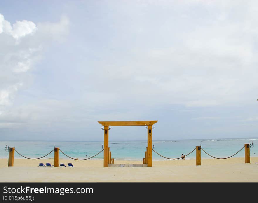 Gate to the beach, Macao Beach, Dominican Republic