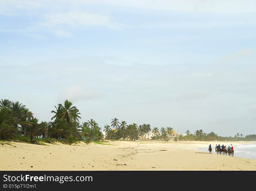 Ride Horseback Along The Beach