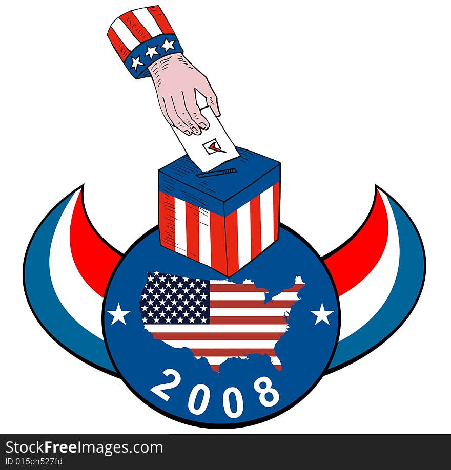 Vector art on US political party mascots and symbols. Vector art on US political party mascots and symbols