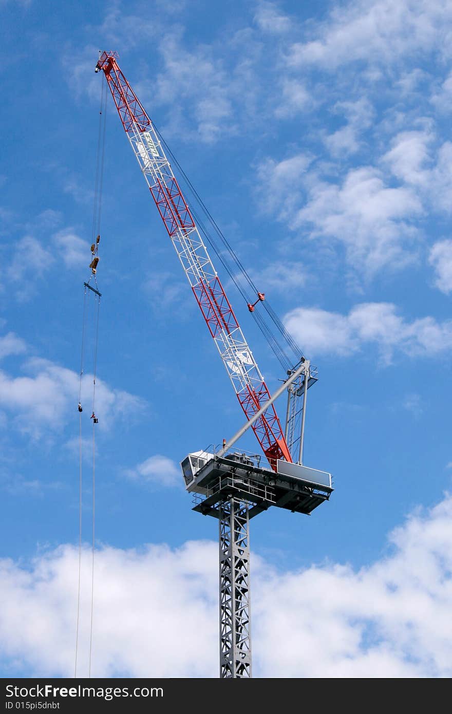 A construction crane for skyscrapers