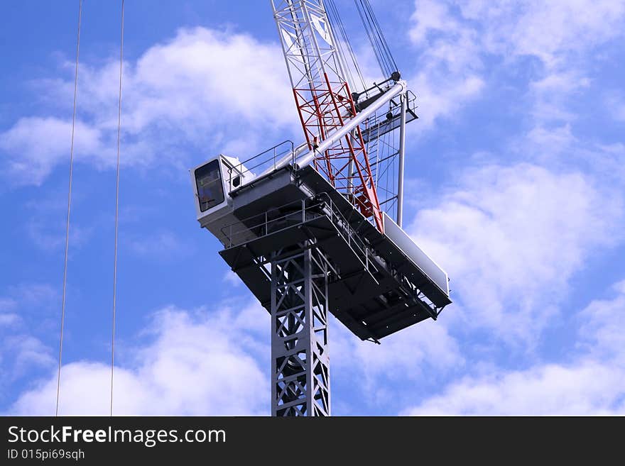 A construction crane for skyscrapers