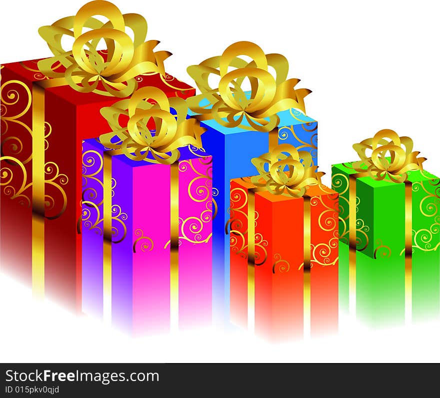 Holidays elements Gift boxs