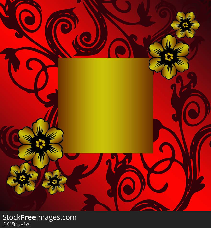 Vector floral background