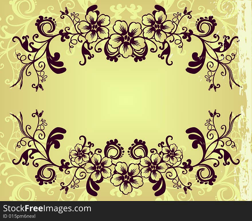 Vector floral background