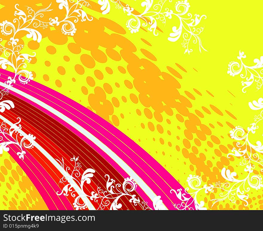 Vector floral background