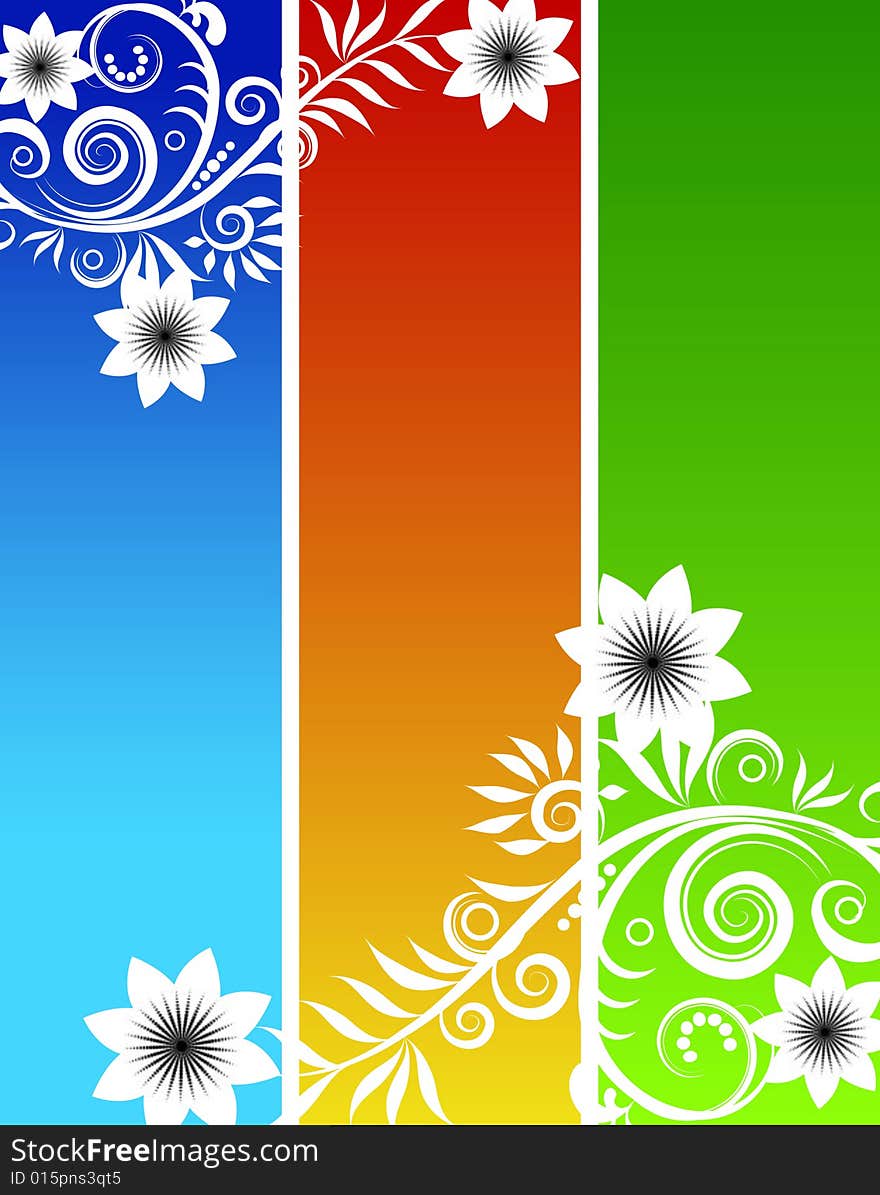 Vector floral background