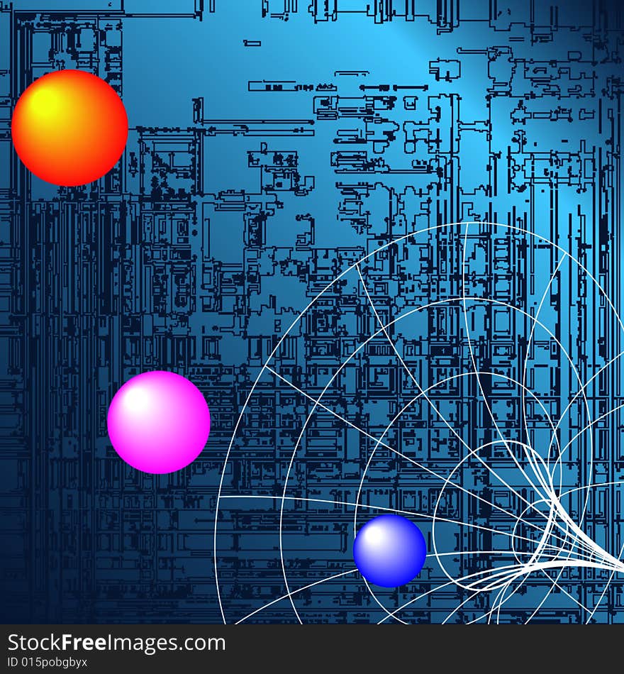 Abstract Technology background