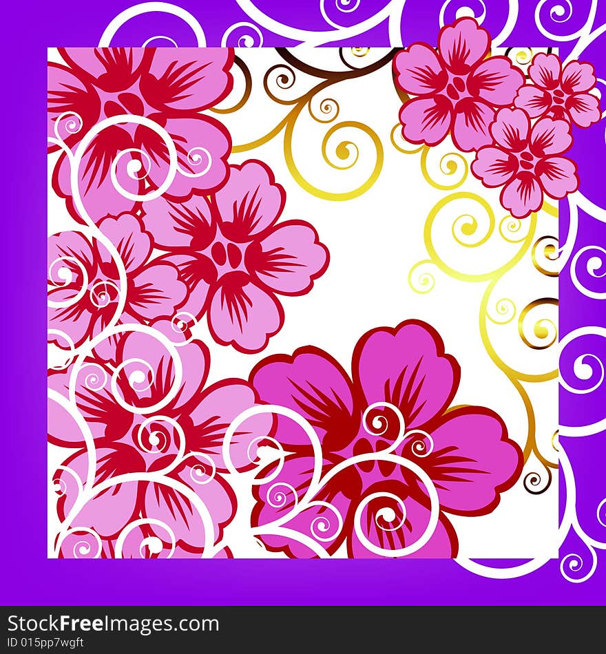 Vector floral background