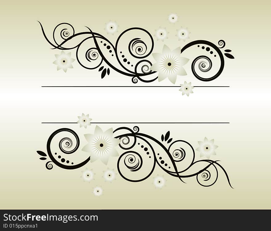 Vector floral background