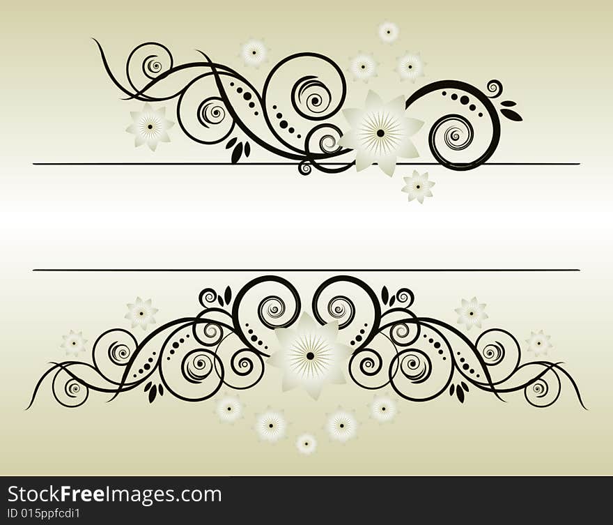 Vector floral background