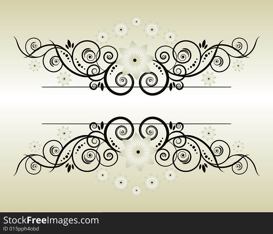 Vector floral background