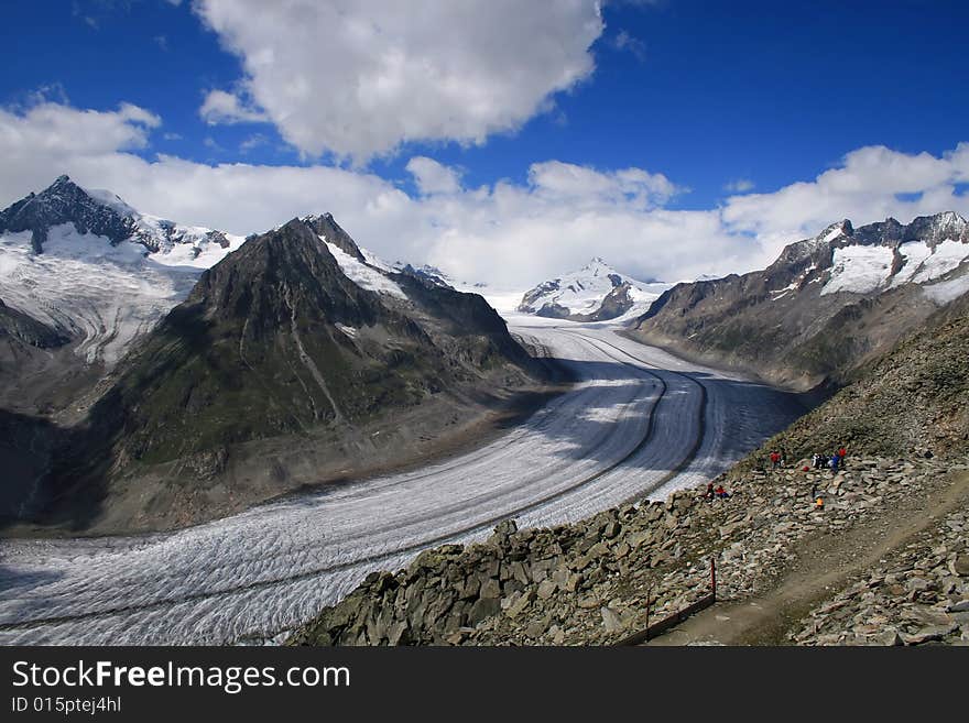 Aletsch glacier (Riedersalp, Wallis, Switzerland)