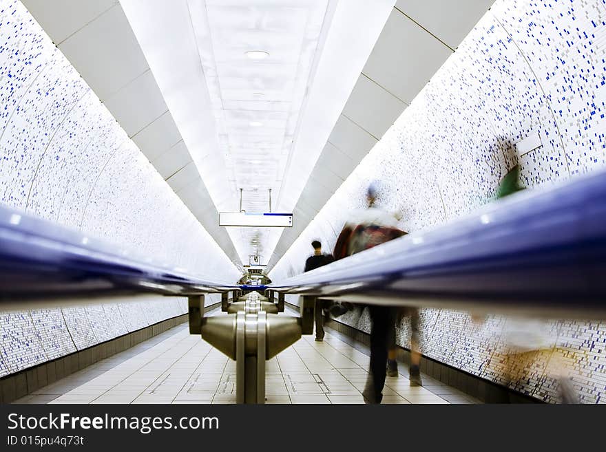 London underground in high lights.