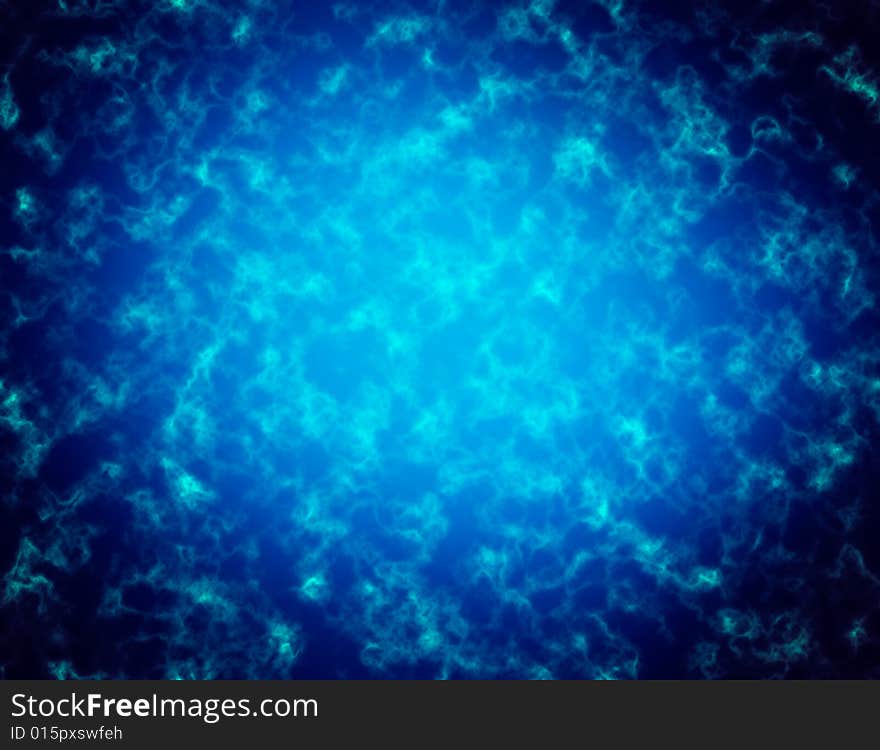 Stongly lit blue energy background.