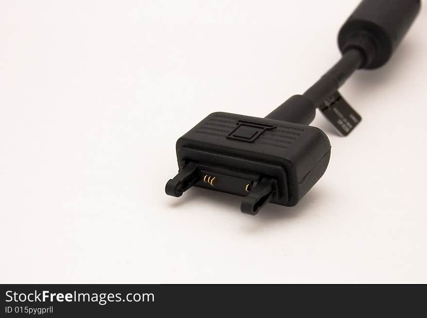 Black cellphone s cable