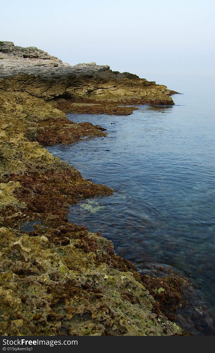 Mediterranean sea coast in the morning