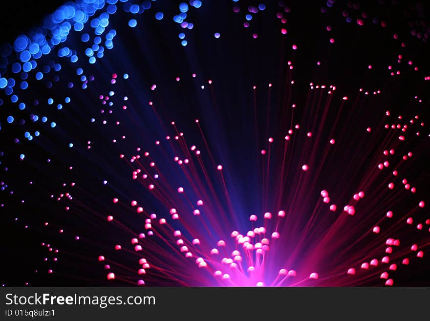 The colorful light over black background. The colorful light over black background