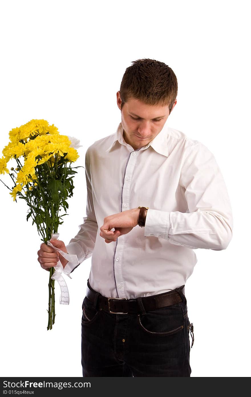 The Man With A Yellow Flowers